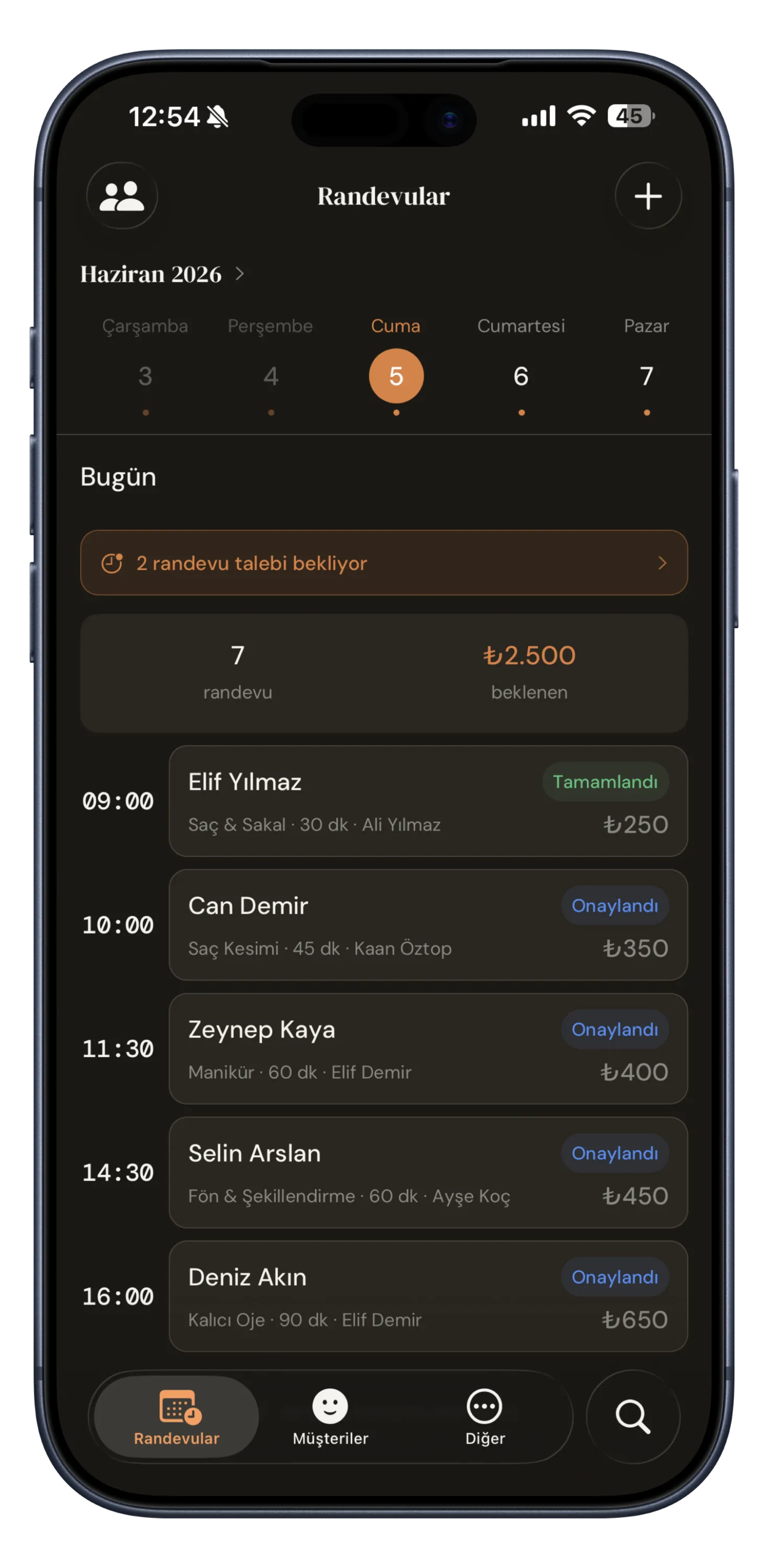 Comma Labs mobil yazılım ekranı örneği